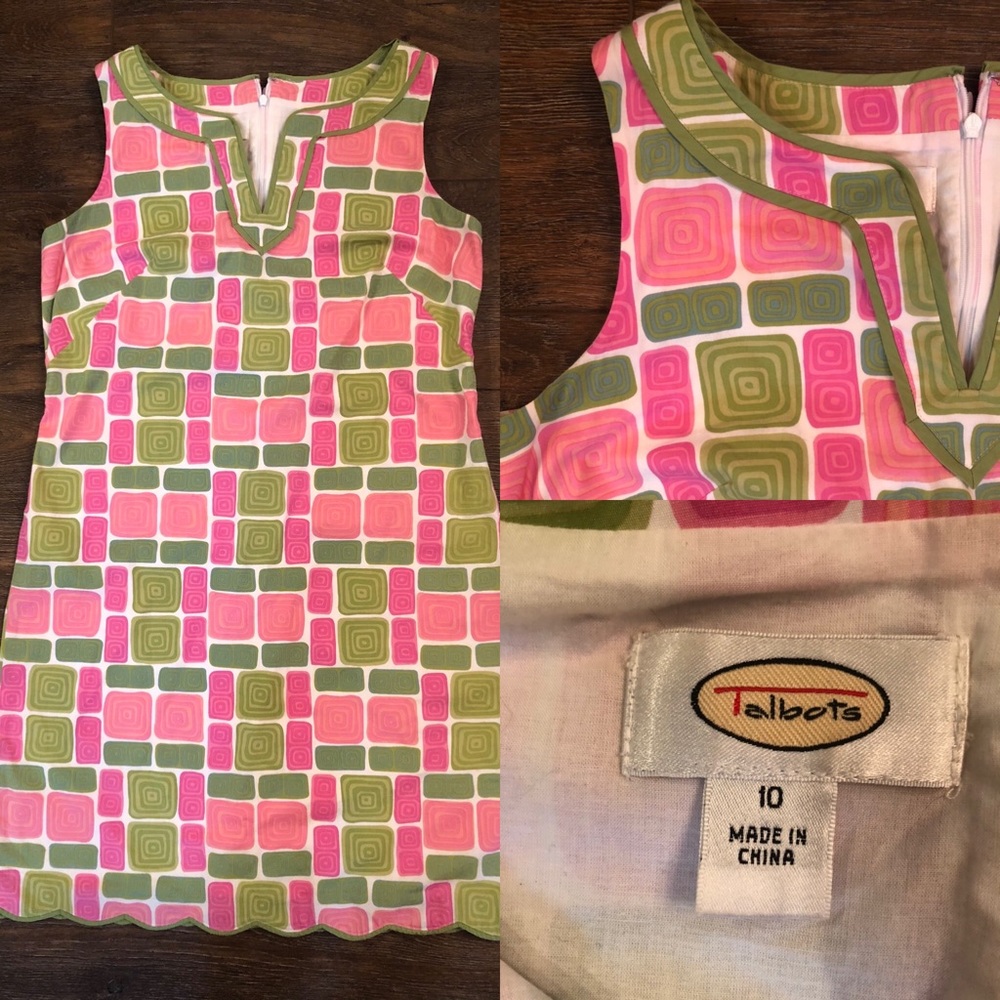 Sleeveless Talbots Summer Shift -Sz 10